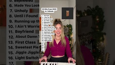 22 HIT songs from 2022 in 1 Minute .